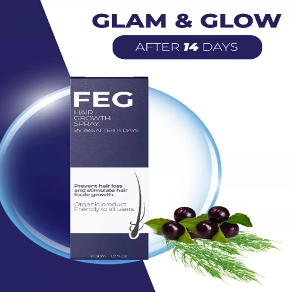 🌿 FEG Hair Growth Spray: A Natural Boost for Thicker, Healthier Hair